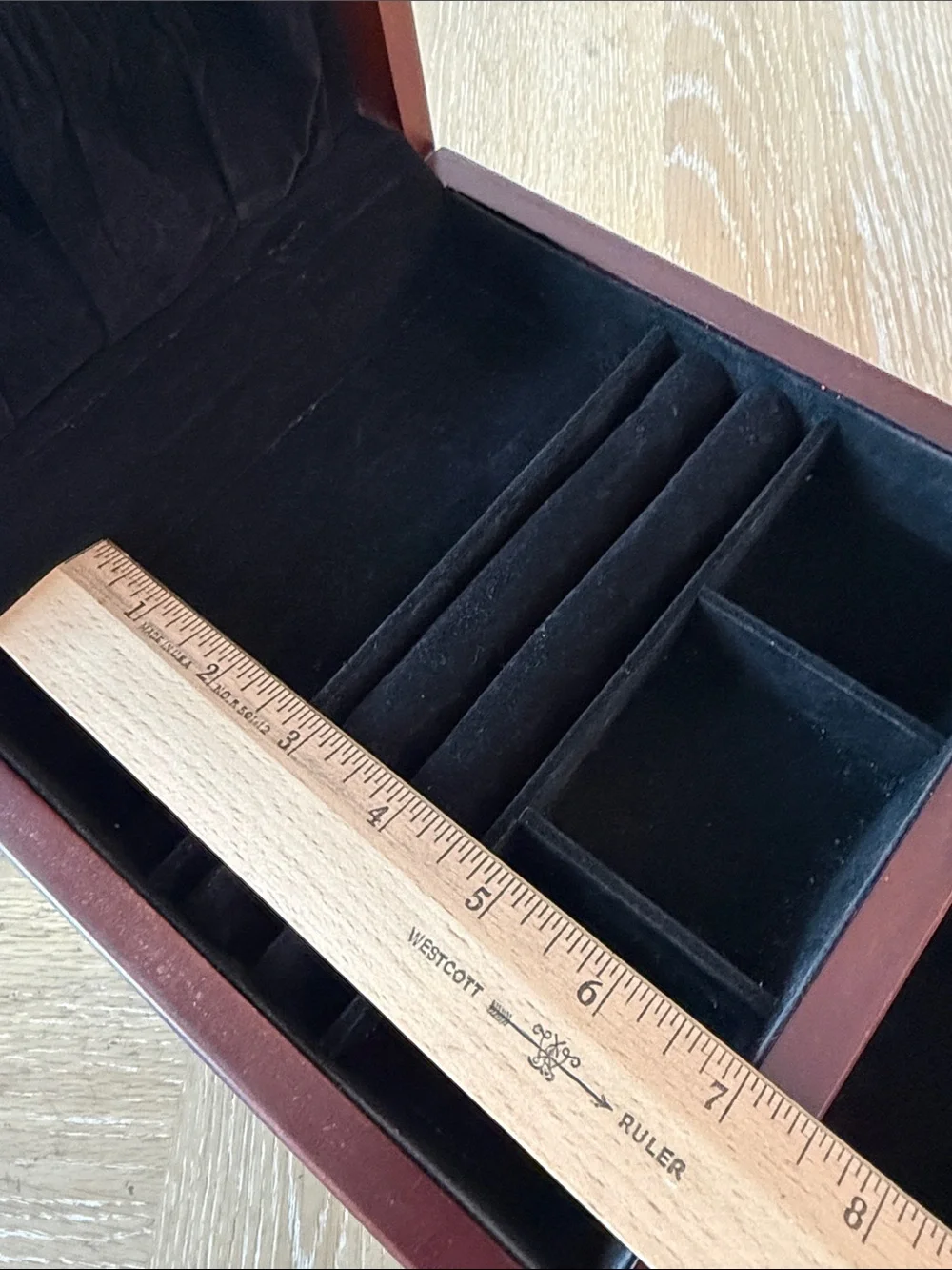 2003 Kathryn White Tri-Coastal Design by Art In Motion Wood Jewlery Box Large